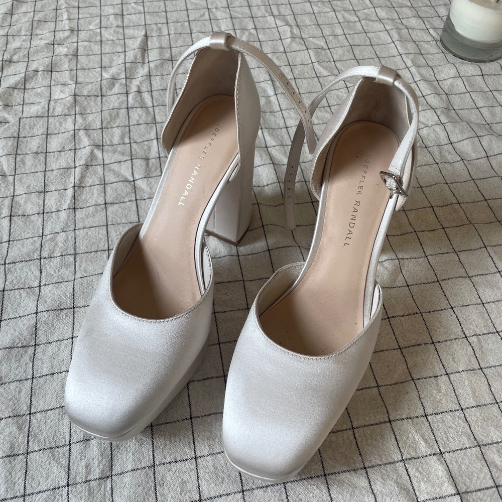 Loeffler Randall Selina satin platform pumps